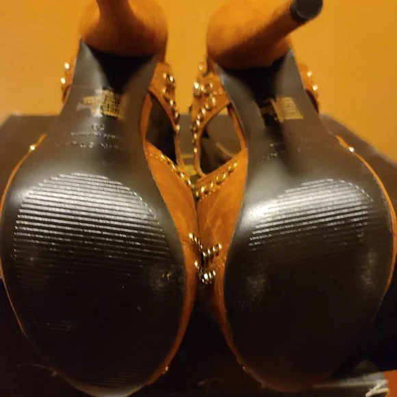 Brown Colin Stuart Stiletto Booties - NIB - Size 7 Womens - Picture 10 of 15